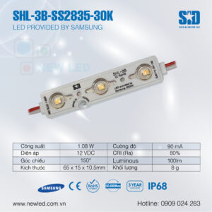 LED Hàn Quốc SiD 3 bóng SS28 30K