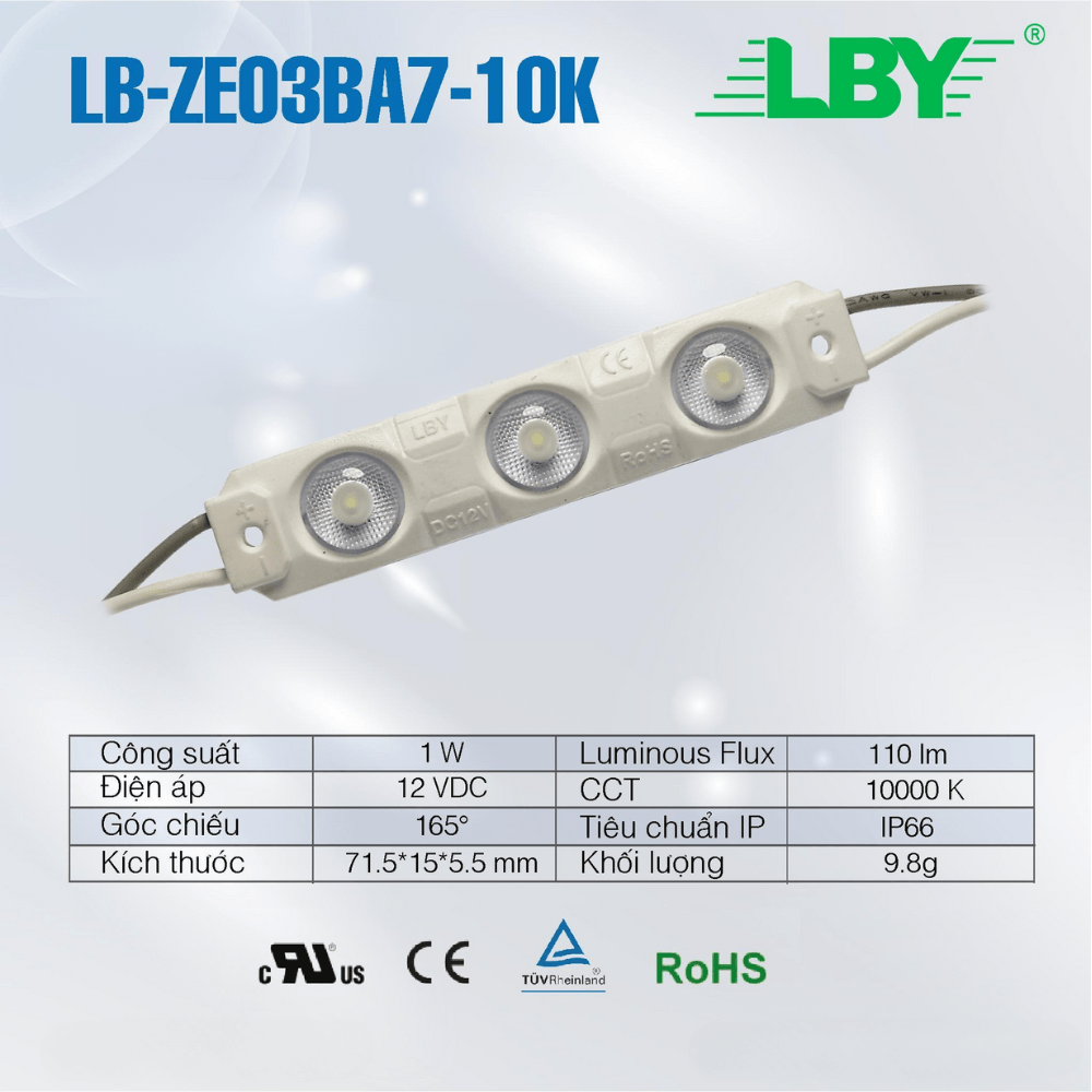 Đèn LED 3 Bóng LB-ZE03BA7-10K