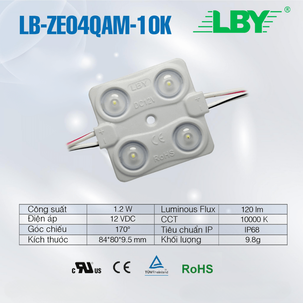 Đèn LED 4 Bóng LB-ZE04QAM-10K