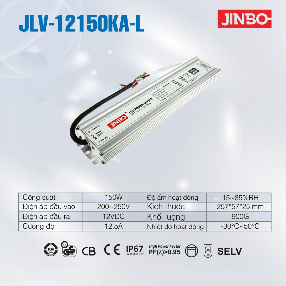 Nguồn Jinbo Chống nước 150W