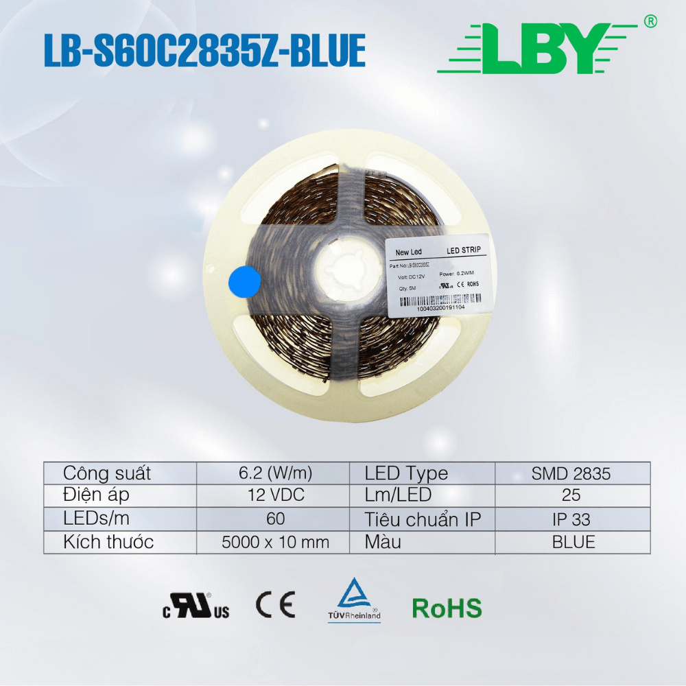 LED Dây ZICZAC LB-S60C2835Z-BLUE