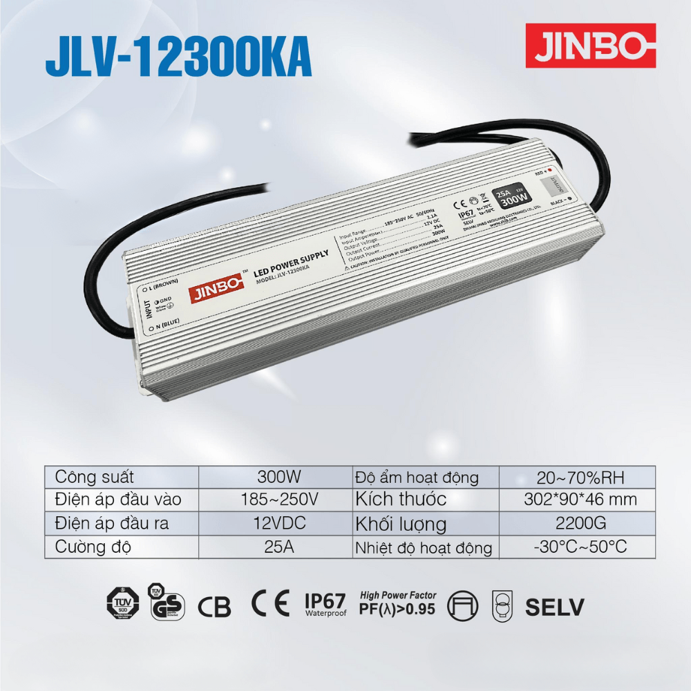 Nguồn Jinbo Chống Nước 300W