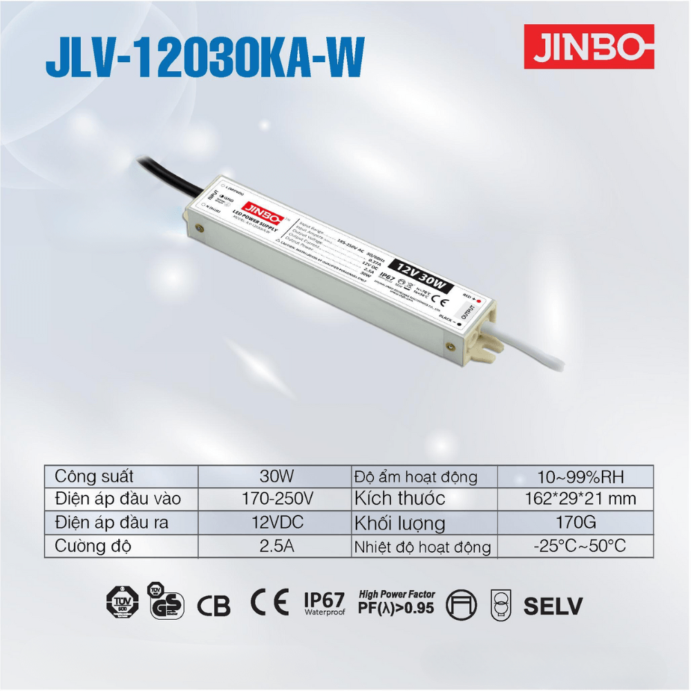 Nguồn Jinbo Chống Nước 30W