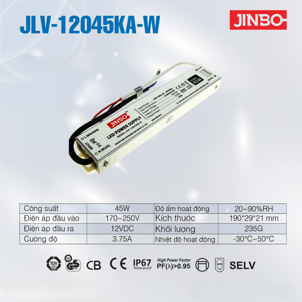 Nguồn Jinbo Chống Nước 45W