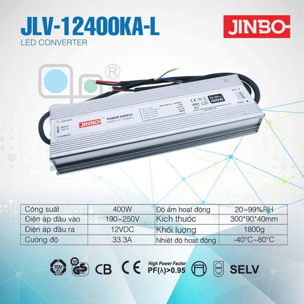 Nguồn Jinbo Chống Nước 400W