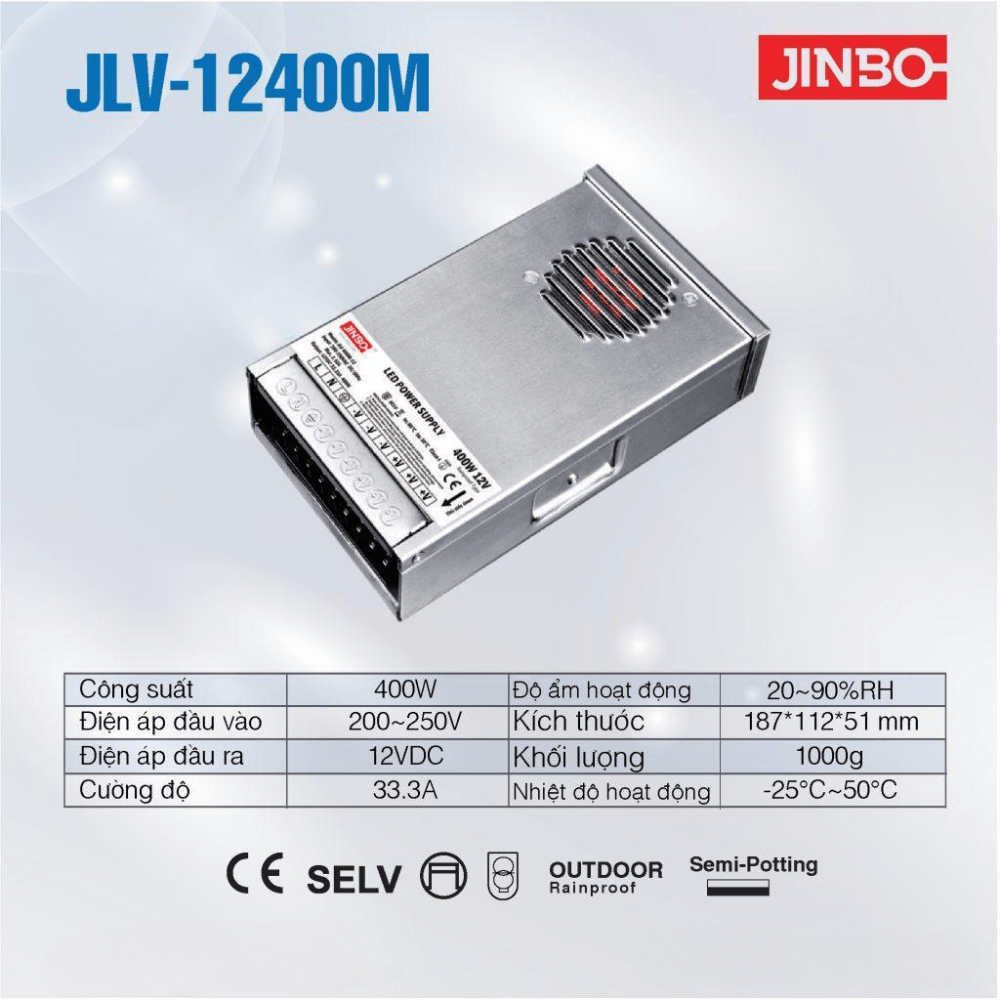 Nguồn Jinbo | JLV-400M-12