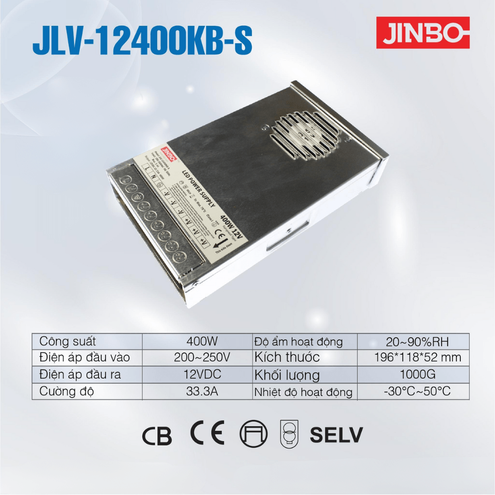 Nguồn Chống Mưa Jinbo 400W