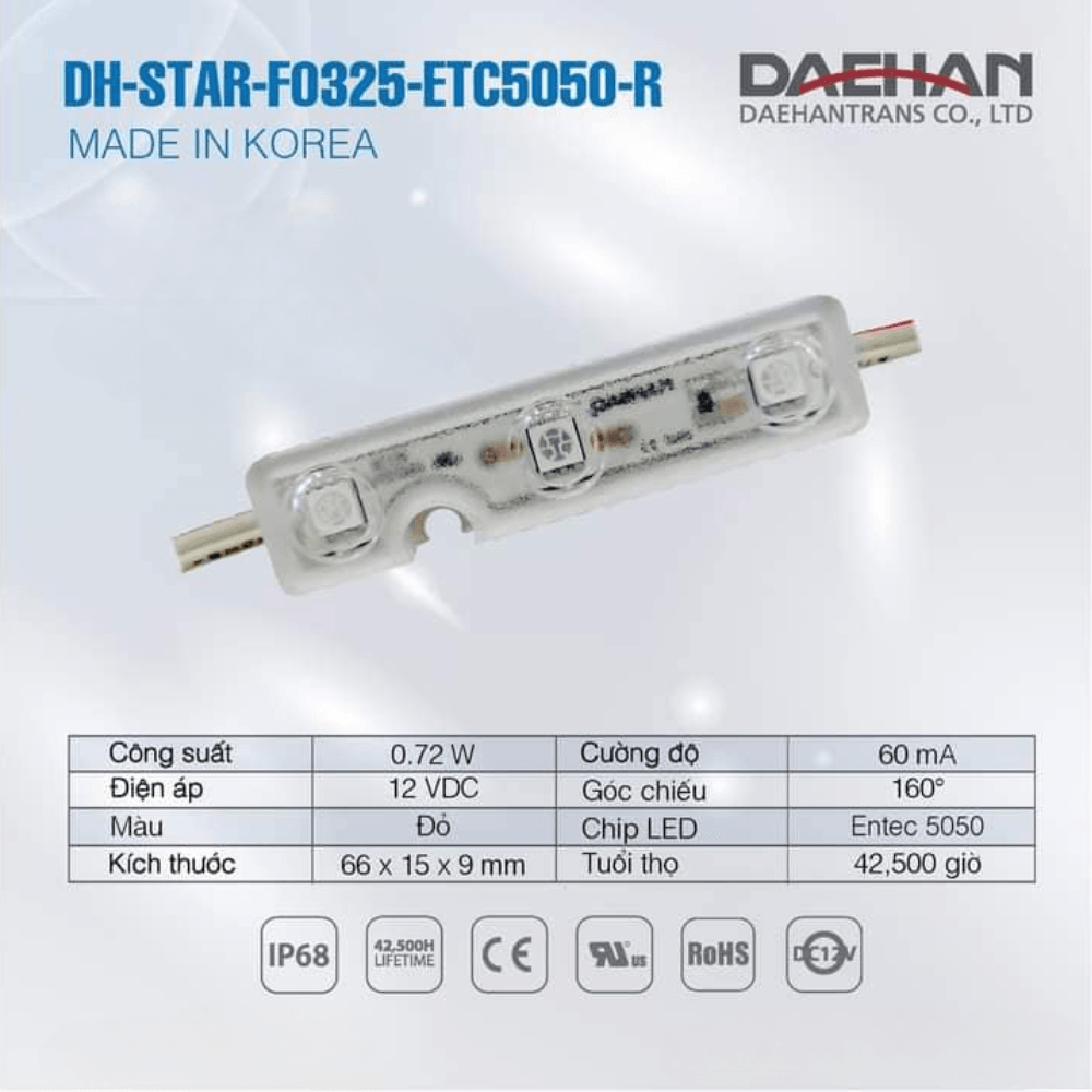 LED 3 Bóng DEAHAN | DH-STAR-F0325-ETC5050-R