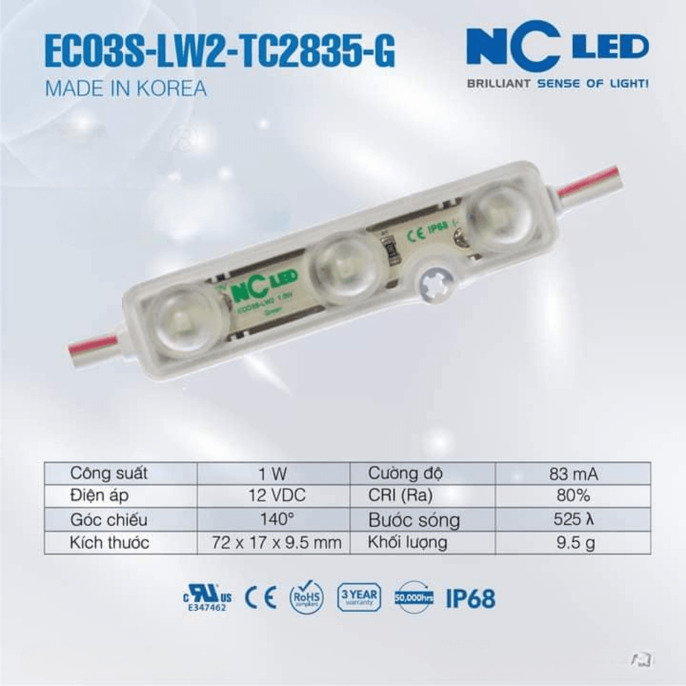 LED 3 Bóng NC-ECO3S-LW2-TC2835-G